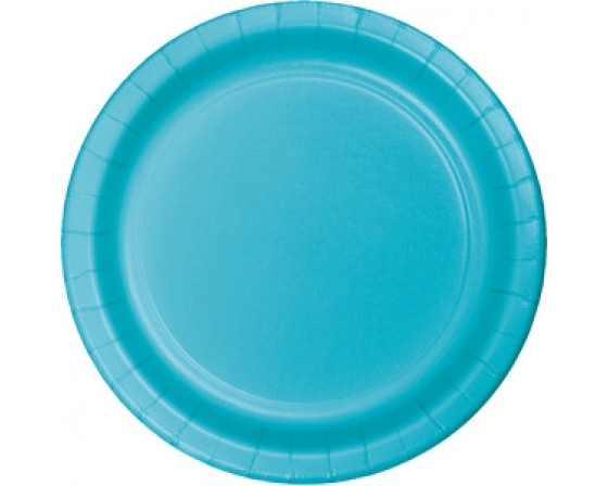 מארז 20 צלחות קטנות צבע תכלת