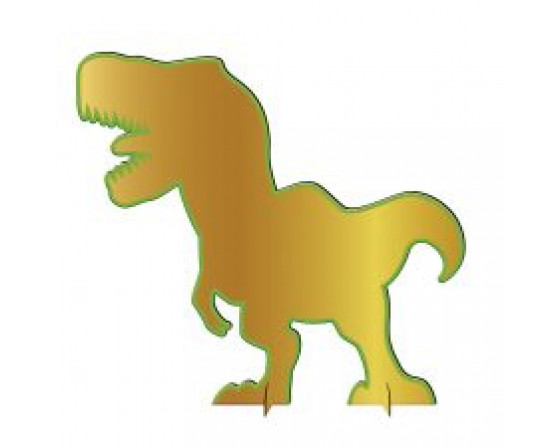 מרכז שולחן דינוזאור מוזהב מרהיב