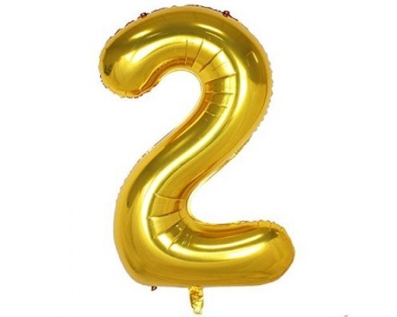בלון מיילר ענק מספר 2 צבע זהב
