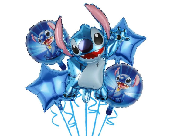 בוקט 5 בלונים של סטיץ דגם 2
