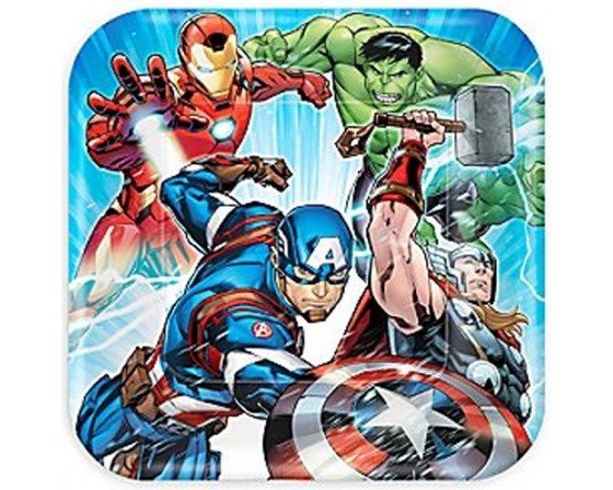 מארז צלחות דגם הנוקמים מרובעות גדולות