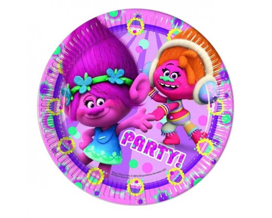 סט 8 צלחות גדולות 23" דגם טרולים