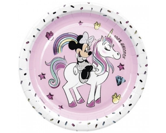 מארז צלחות גדולות מיני חד קרן