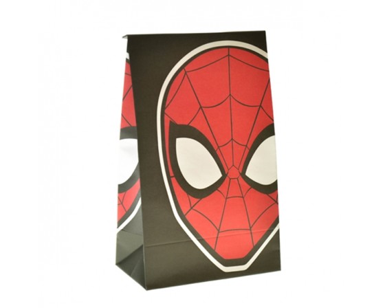 מארז 6 שקיות נייר ספיידרמן