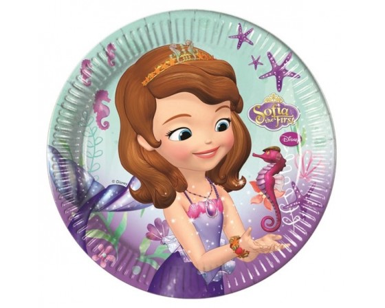 סט צלחות גדול דגם הנסיכה סופיה