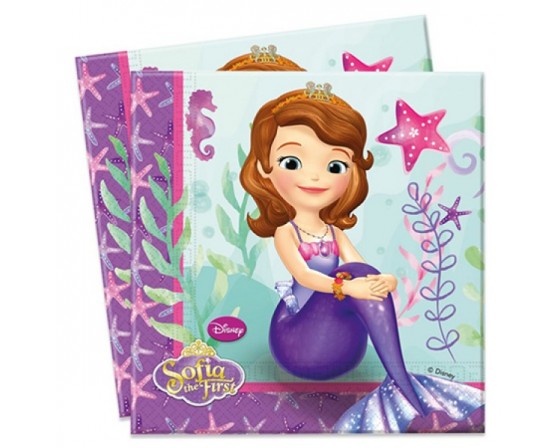 סט 20 מפיות דגם הנסיכה סופיה