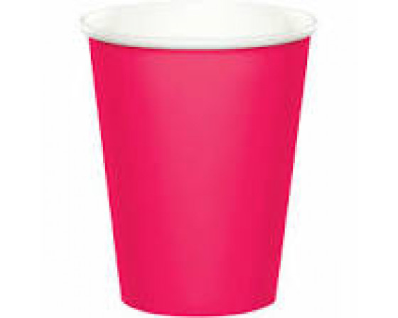מארז כוסות שתייה קרה/חמה צבע ורוד פוקסיה