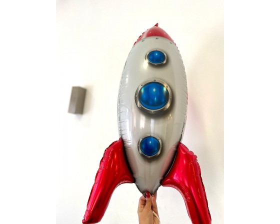בלון גדול חללית אדומה