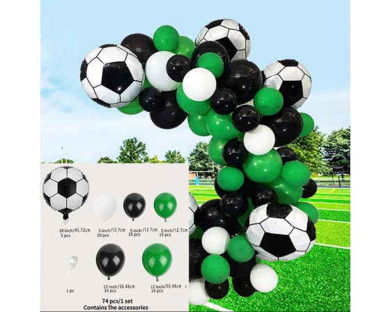 מארז 72 בלונים להכנת קשת כדורגל מרהיבה