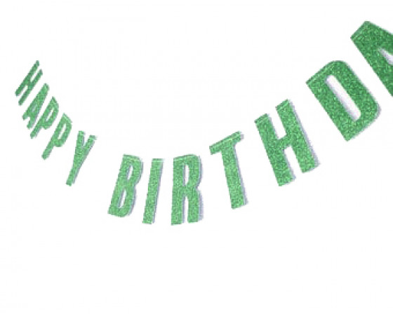  HB שרשרת גליטר ירוקה   