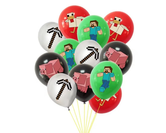 מארז בלוני הדפס מיינקראפט