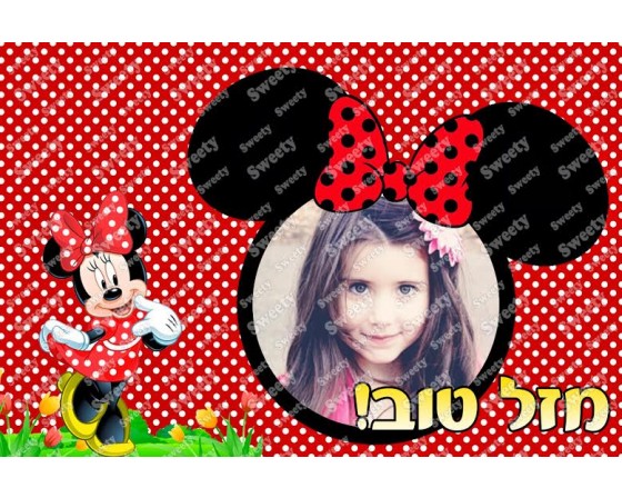 תמונה אכילה עם תמונה אישית דגם מיני מאוס 12