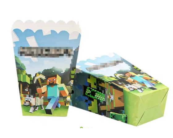 קופסאות פופקורן/חטיפים מיינקראפט