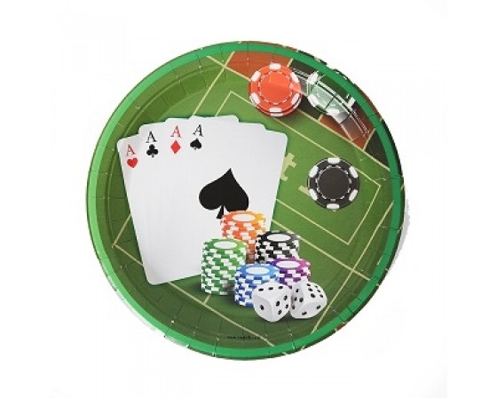 מארז צלחות גדולות דגם קזינו