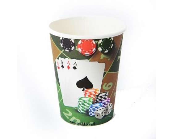 מארז כוסות דגם קזינו
