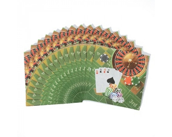 מארז מפיות דגם קזינו