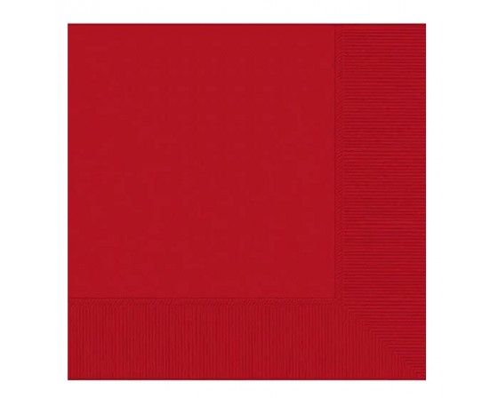 מארז 20 מפיות דו שיכבתי צבע אדום