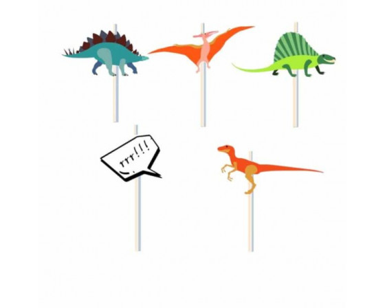  מארז נרות דינוזאורים מרהיבים על קיסם