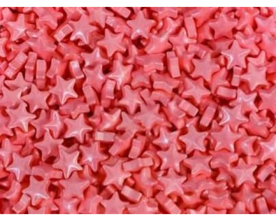 סוכרות כוכב ורוד מטאלי