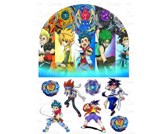 טרנספר חצי דף רקע דגם בייבלייד