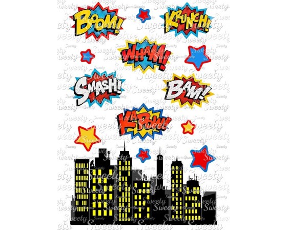 טרנספר לעוגה גיבורים 864