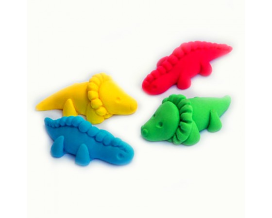 סט דינוזאורים מבצק סוכר