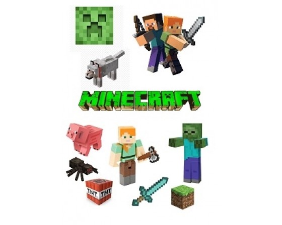 שקף טרנספר דגם מיינקראפט 555