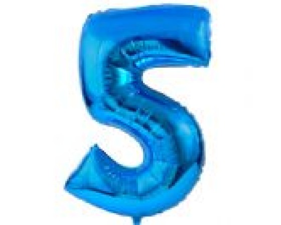 בלון מיילר ענק מספר 5 צבע כחול