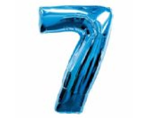 בלון מיילר ענק מספר 7 צבע כחול