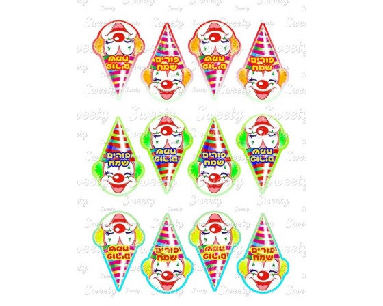 שקף טרנספר תואם שבלונת ליצנים 83