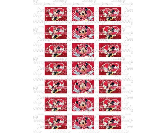 טרנספר תואם שבלונת פתיבר מיני מאוס אדום 907