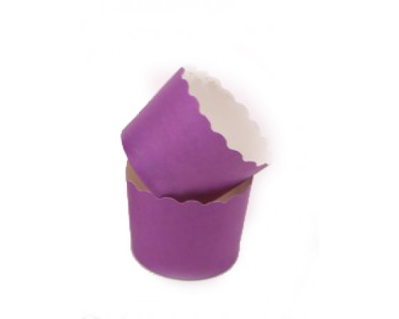 מארז גביעי קאפקייקס גדולים צבע סגול