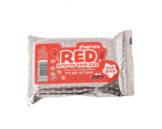 בצק סוכר פרימיום אדום 250 גרם טבעוני