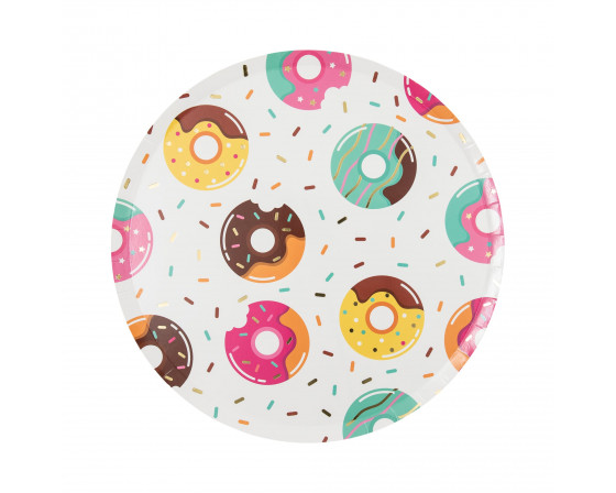 מארז צלחות גדולות דגם דונאטס