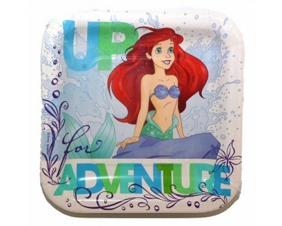 מארז צלחות מרובעות קטנות בת הים 