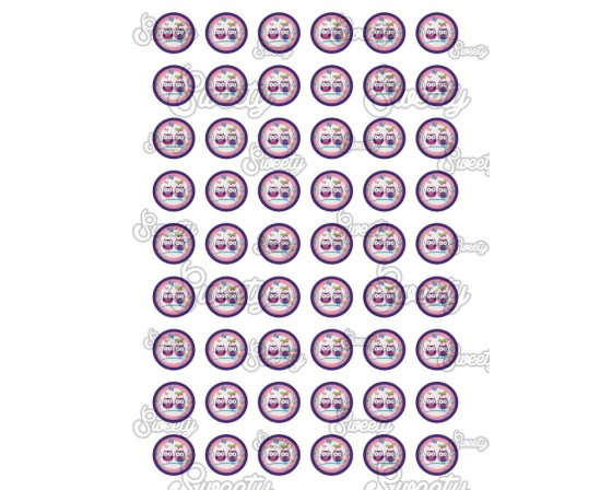 שקף טרנספר לנשיקות דגם דגם ינשופים