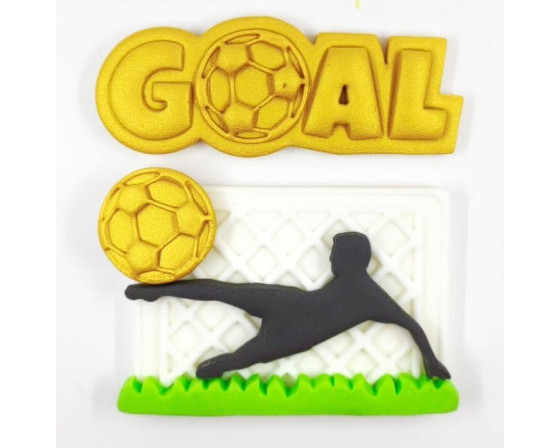 קישוט מבצק סוכר כדורגל
