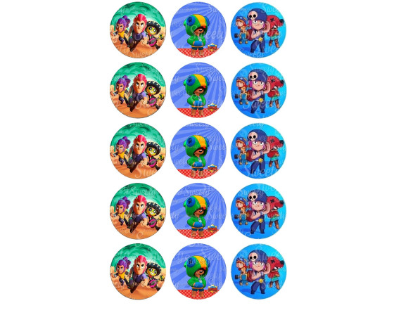 תמונות אכילות של ברואול סטאר לקאפקייקס 160