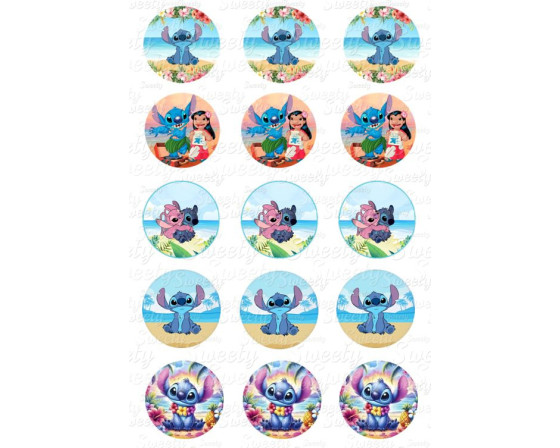 תמונה אכילה לקאפקייקס לילו וסטיץ 317