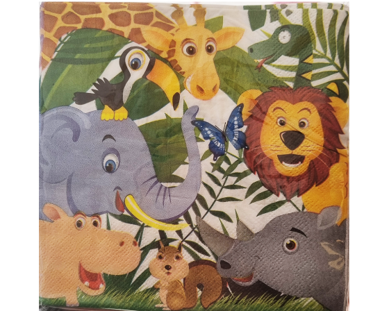 מארז מפיות דגם חיות חדש