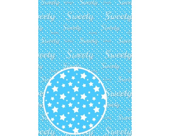 טרנספר זילוף חופשי פטרן כוכבים תכלת 445