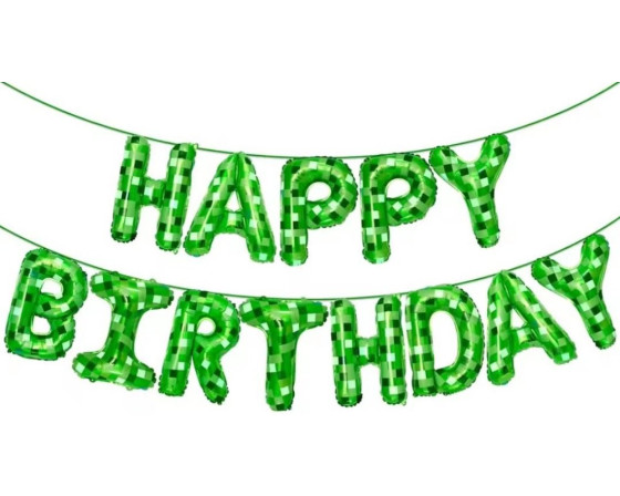 בלוני אותיות HB דגם מיינקרפט