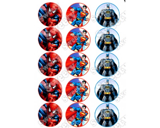 תמונות אכילות גיבורי על לקאפקייקס 243