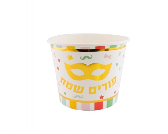  קופסאות פופקורן עגולות גדולות למשלוחי מנות