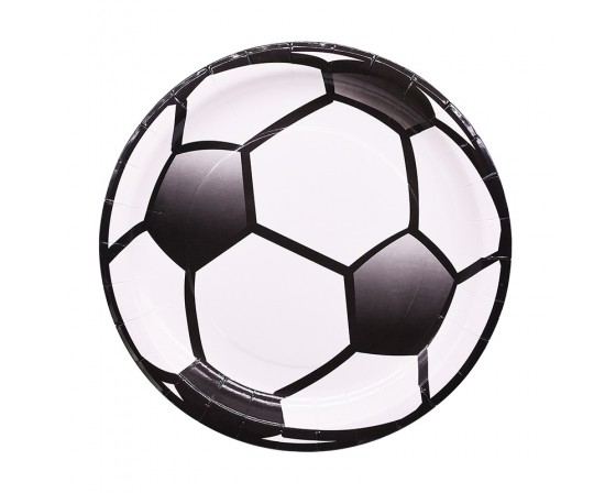 מארז צלחות גדולות דגם כדורגל