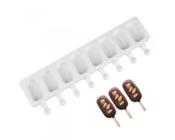 תבנית סיליקון מיני מגנום+חבילת מקלות