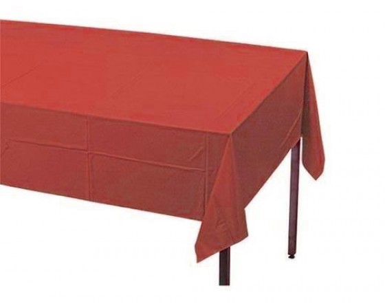 מפת שולחן ניילון צבע אדום