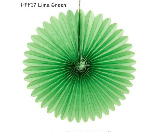 מניפת נייר  לקישוט אווירה צבע ירוק