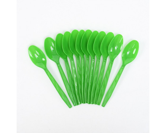 מארז 12 כפיות צבע ירוק