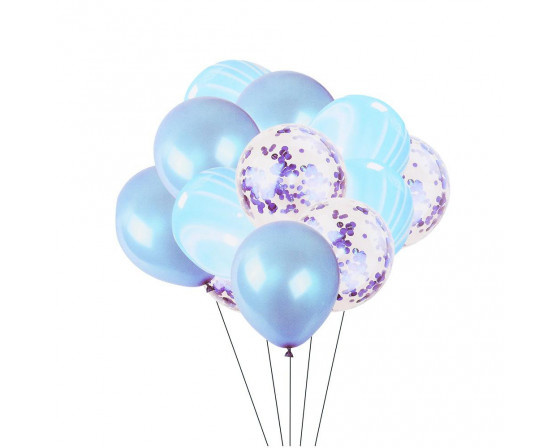 בוקט מרהיב 12 יחידות כחול משוייש